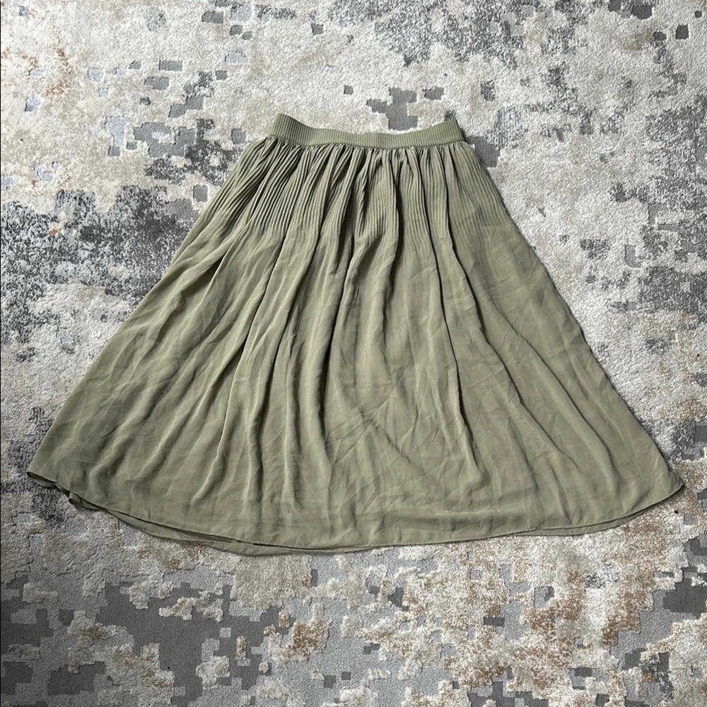 Elegant Olive Green Women's Skirt